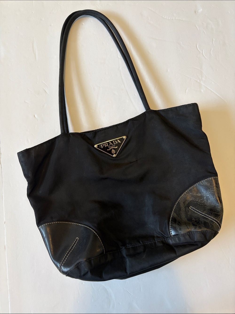 Prada Black Nylon Tote